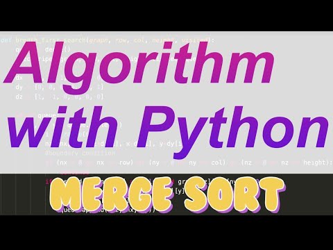 파이썬으로 쉽게 설명하는 자료구조/알고리즘 수업 [Algorithm with Python] - Merge Sort - YouTube
