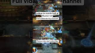 Leikan in malrik hall of illusion lv 4 | Watcher of Realms #watcherofrealms #wor #gaming #shorts
