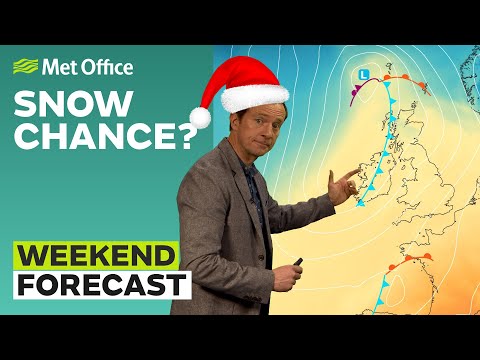 Weekend weather 22/12/22 - Rain or snow on Christmas Day? - Met Office UK Forecast