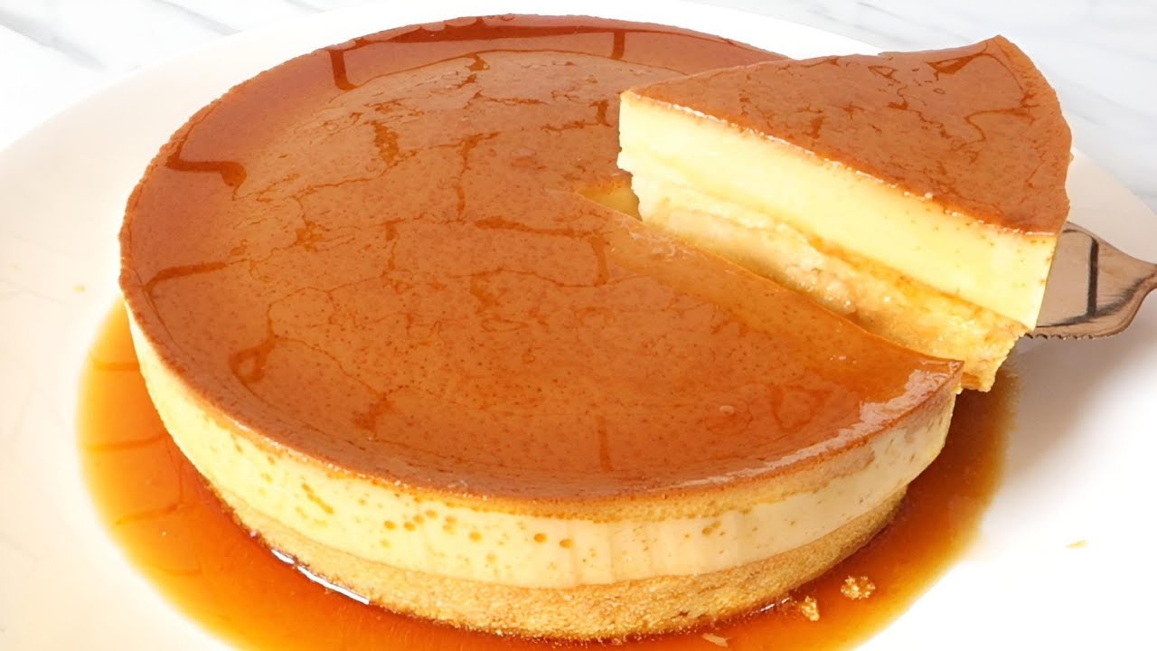 Flan Cheesecake Recipe / Flan Cake / Cake Flan / Souffle Cheesecake With Flan Caramel