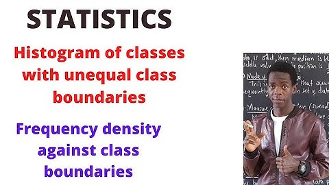 Histogram of classes with unequal class width.............#africastruggle.