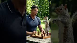 Ronaldo in angry mod with squirrel