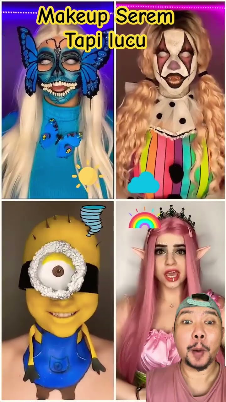PILIH MAKEUP SEREM YG MANA YA!!??? #duet #shortsfeed #halloween #shorts