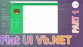 Flat UI Vb.NET | Side Menu Bar (part 1)