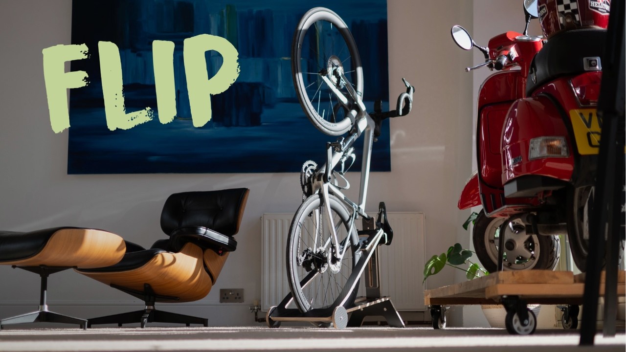 BikeStow Flip - Freestanding Bike Storage with Wheels for Home and
