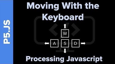 Simple Keyboard Movement Tutorial: Processing Javascript