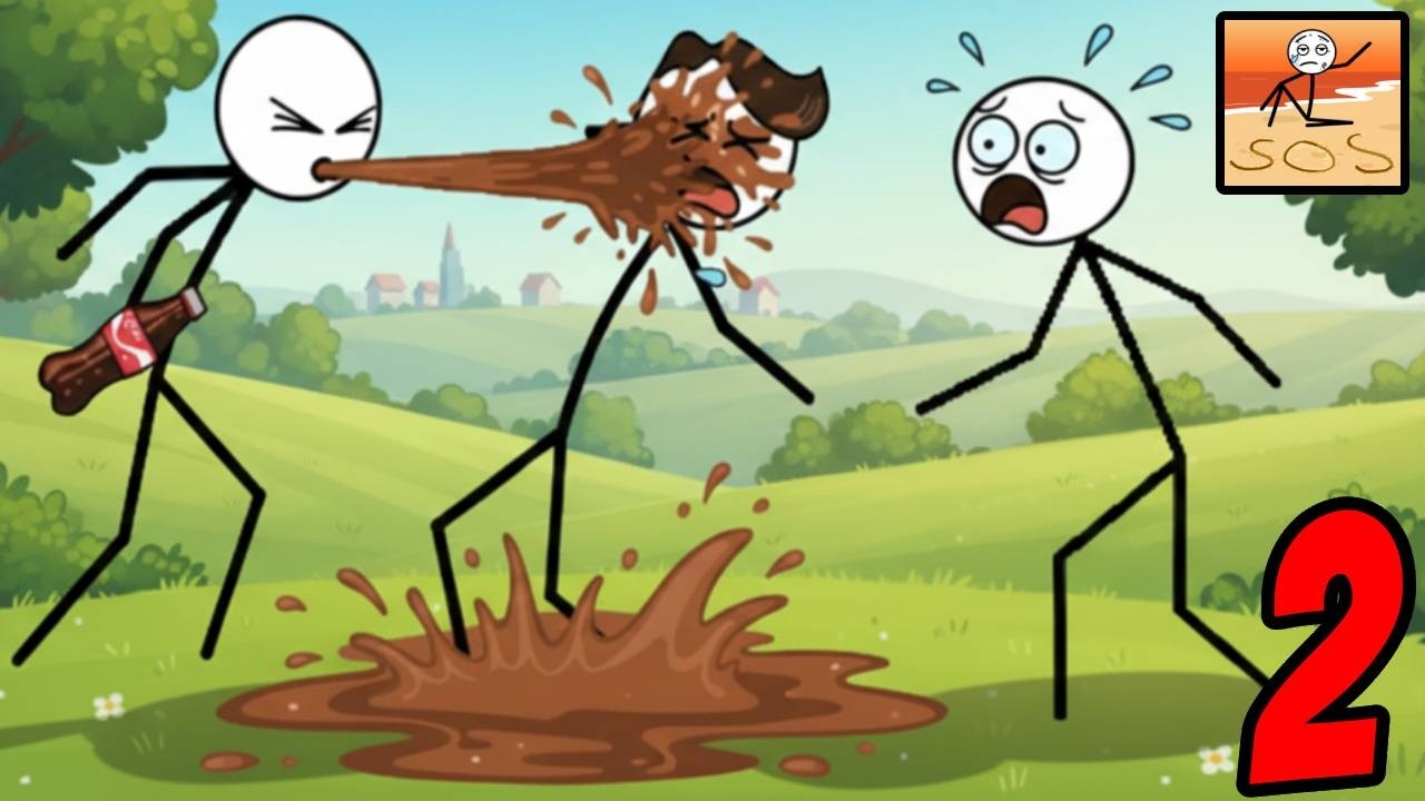 Help Him - Gameplay All Levels Walkthrough Part 2 - Brain Stickman Puzzle (ANdroid/ios)