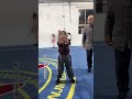 Seven-year-old girl Liu Yihan practices the Tongzi Gong with ease and grace combining