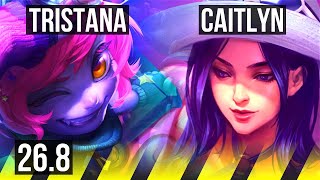 TRISTANA &amp; Janna vs CAITLYN &amp; Nautilus (ADC) | Hail Of Blades | NA Master | 26.8