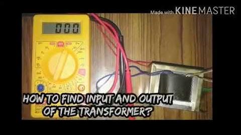 How to find input and output in a step down transformer?😳😳😳