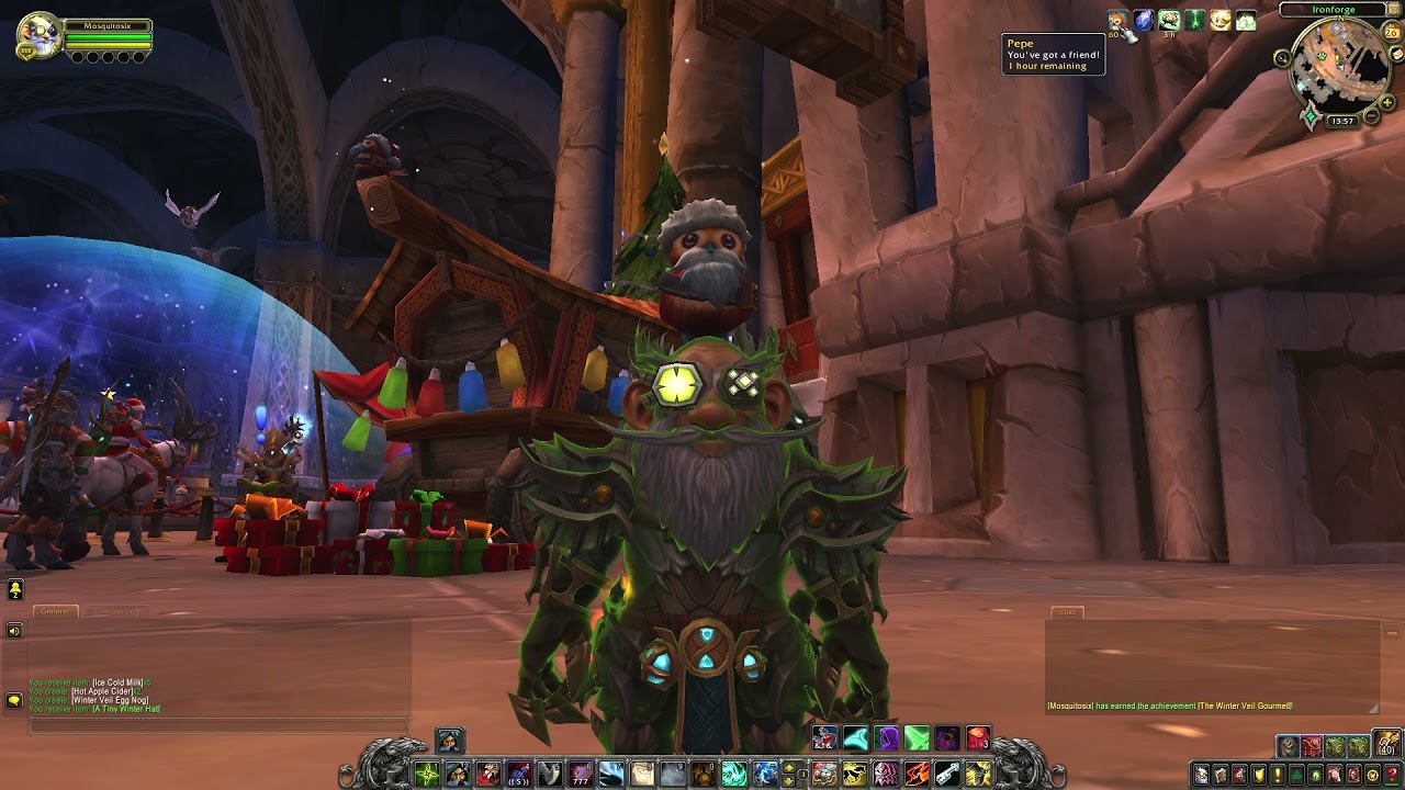 WoW, Winter Veil 2021,  Greatfeather Pepe  ...with the Rogue