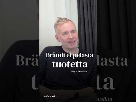 Mikään brändi ei pelasta tuotetta, mikä itsessään ei ole tosi hyvä