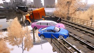 GTA 4 WINTER CRASH TEST OF REAL CARS #106 by ILoveGTA 103,081 views 3 months ago 10 minutes, 2 seconds