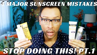 4 Sunscreen Mistakes you MUST Stop Making! Part 1 - mathias4makeup