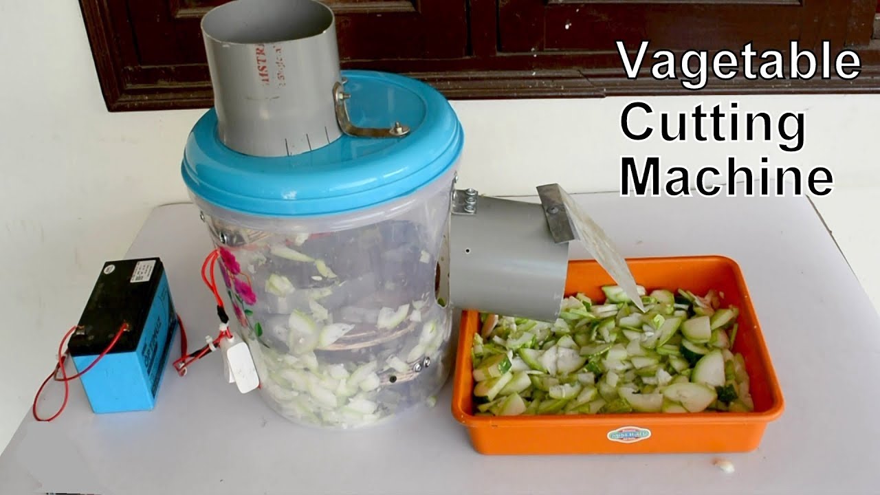 How To Make Vegetable Cutting Machine At Home