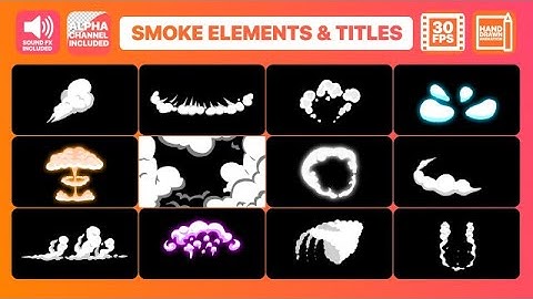 2DFX Smoke Elements And Titles After Effects Templates