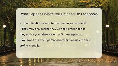 What Happens When You Unfriend On Facebook? - Everyday-Networking