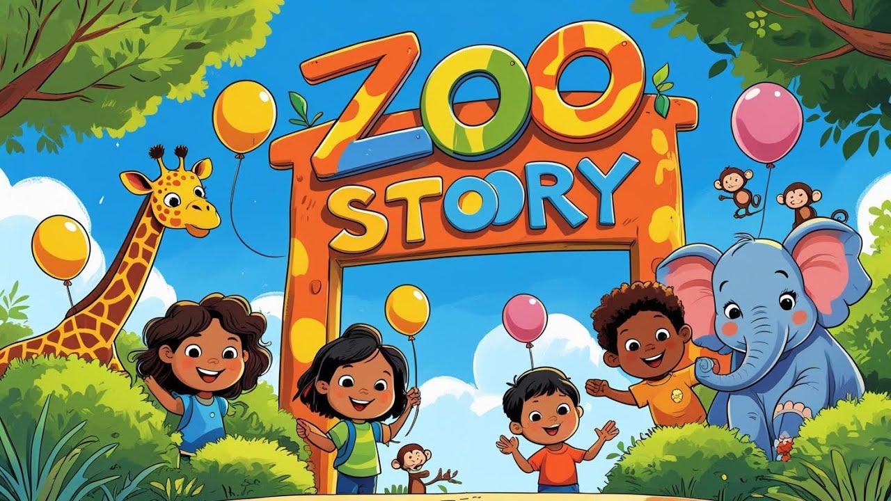 “Zoo Story for Kids 🦁🐼🐬 | A Magical Animal Adventure”