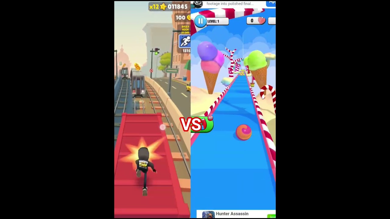 Subways surfers VS Candy ball run 