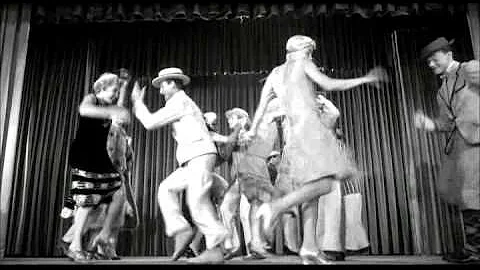 1920s dances featuring the Charleston, the Peabody...