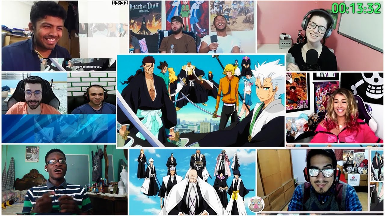 Aizen vs Gotei 13 (Everyone) Part 1 BLEACH Episode 292 Reaction Mashup YouTube