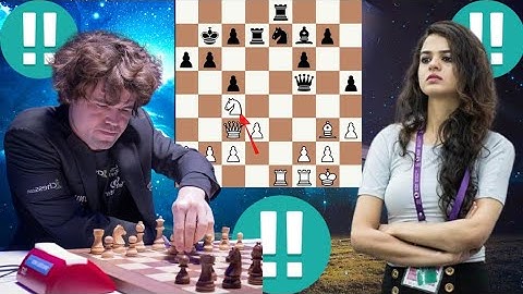 Crazy chess game Tania Sachdev vs Magnus Carlsen