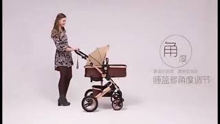 588LY Foldable baby stroller 3 in 1 baby buggy carriage