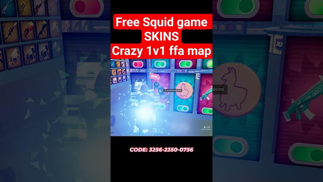 NEW SKINS IN CRAZY 1V1 FFA ALL GUNS AND RIDES FORTNITE CREATIVE 