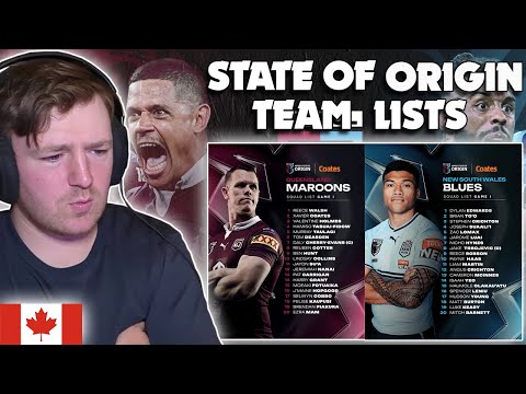 Canadian Reacts: State of Origin 2024 Rosters // Maroons vs Blues Game 1