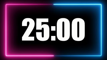 25 Minute Timer with alarm (no music).