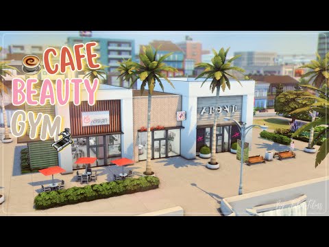 Кафе☕Салон Красоты💅🏻Спортзал🥊│Строительство│Cafe Beauty Gym│SpeedBuild│NO CC [The Sims 4]