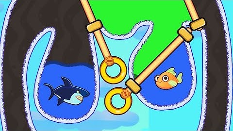 Pull the pin save fish mini game // ios gameplay video // noob vs pro save fish mini game