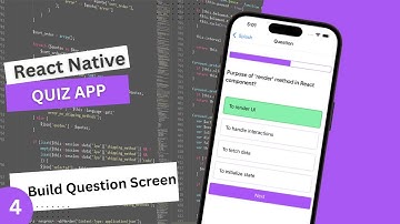 Quiz App React Native #4 Build Questions Screen