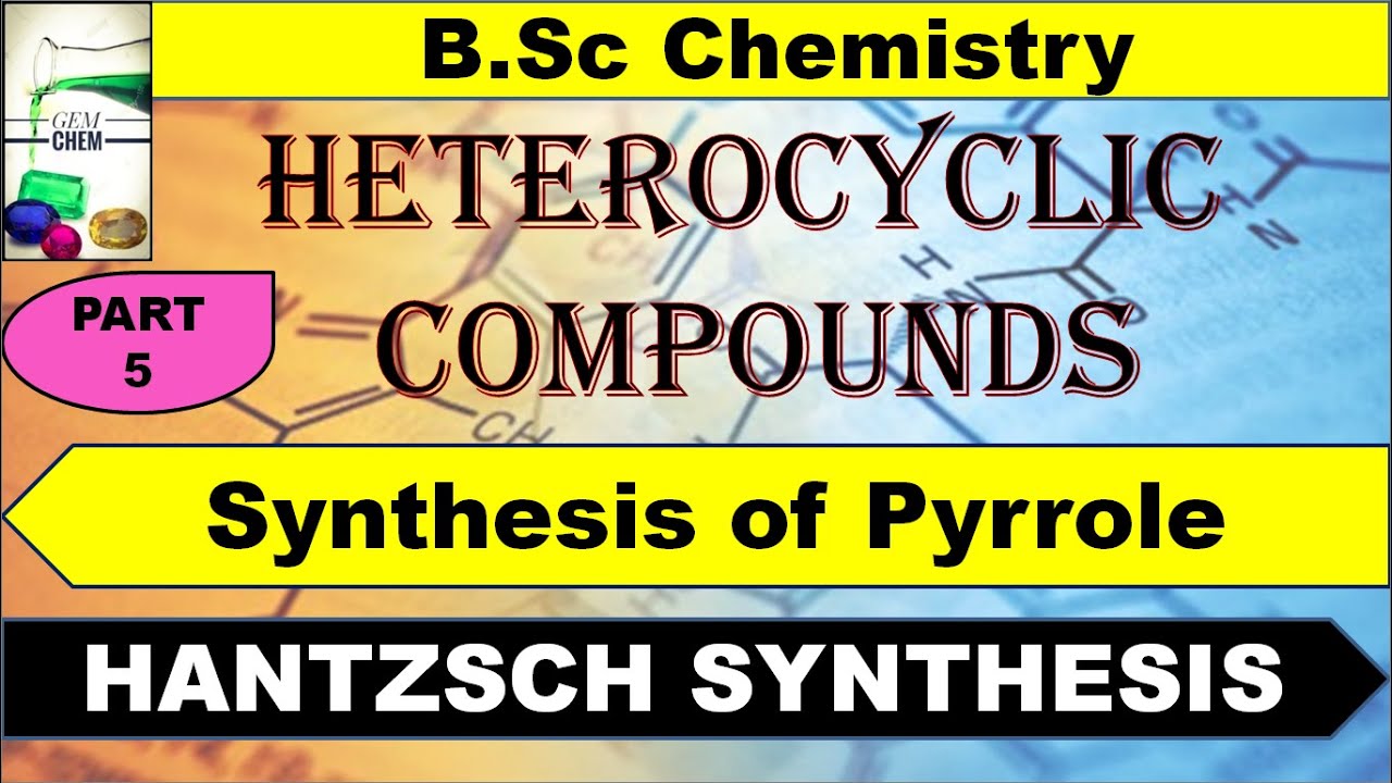 Hantzsch Pyrrole Synthesis| Synthesis of pyrrole |Pyrrole |Heterocyclic ...