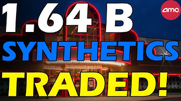 AMC 1.64 BILLION SYNTHETICS TRADED TODAY! SHORTS NEEDS SHARES! Short Squeeze Update