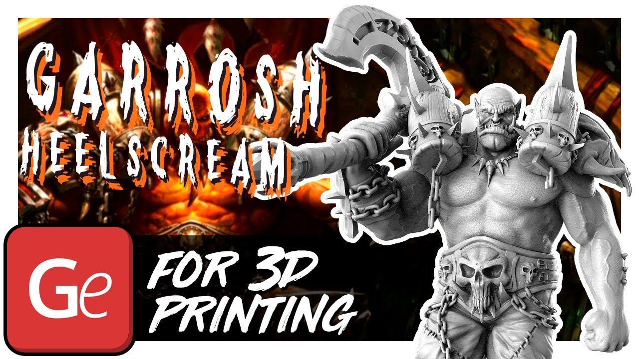 Garrosh Hellscream 3D Printing Figurine | Assembly by Gambody - YouTube