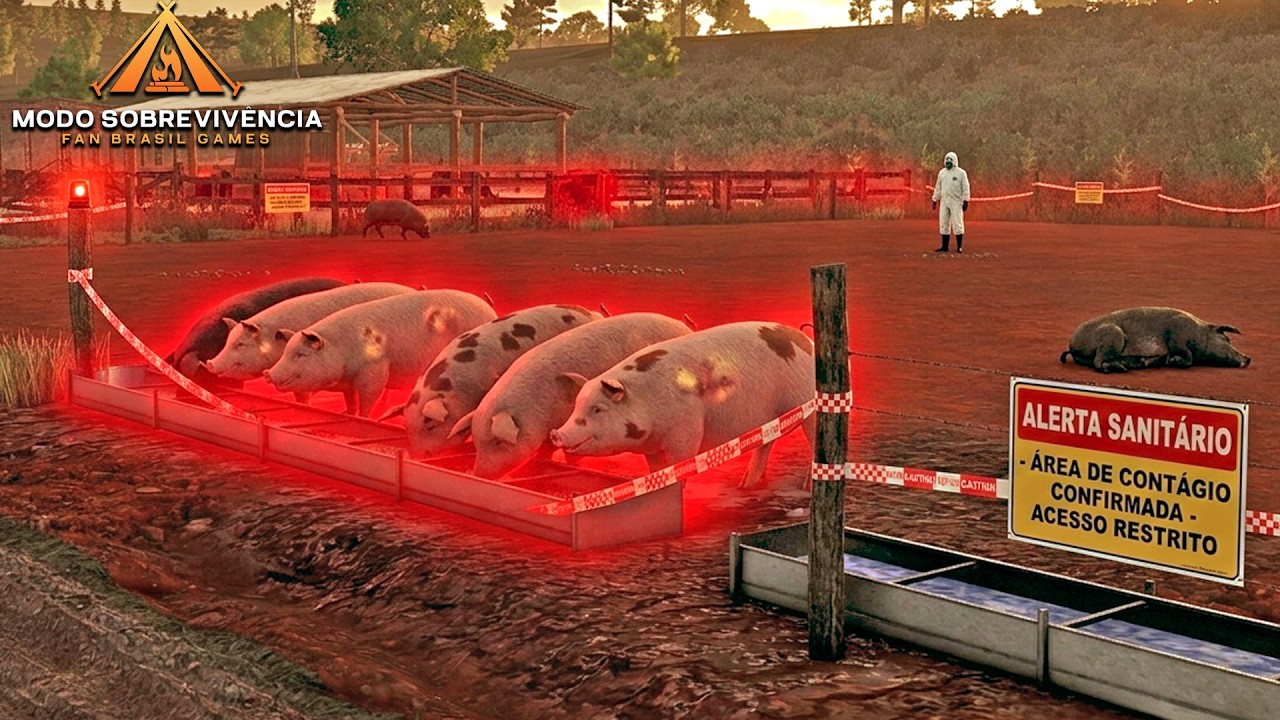 Iniciando do zero no modo sobrevivência #17 | Doença mortal | Farming simulator 25