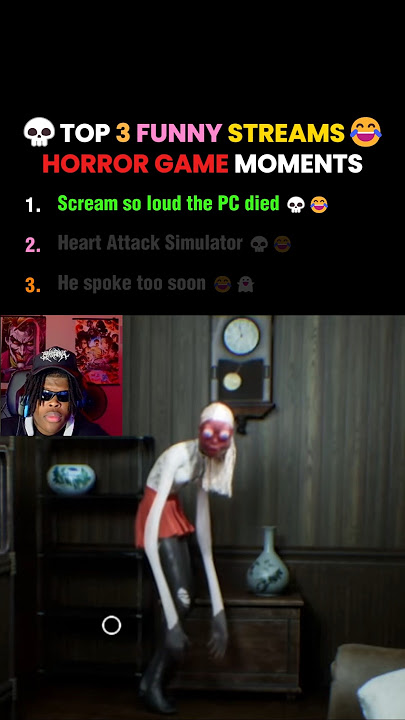 TOP 3 FUNNY STREAMS HORROR GAME MOMENTS (This scream caused a fatal error 💀😂)