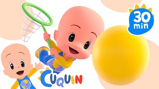 Cuquin's Yellow Ball 🟡 | Learn the colors with Cuquin | Educational videos with Cleo and Cuquin screenshot 5