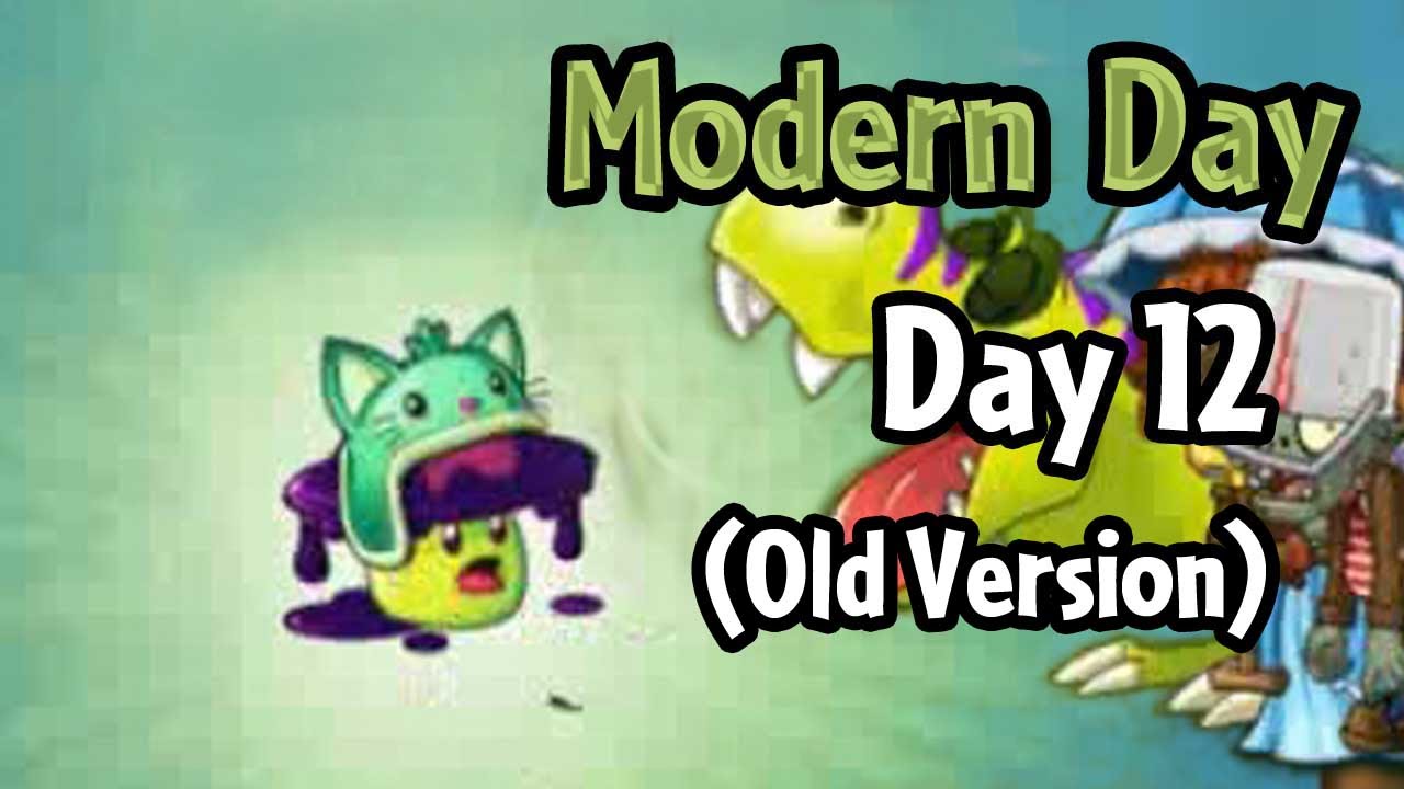 Plants vs Zombies 2 - Modern Day - Day 12 (Old Version): Dinos in