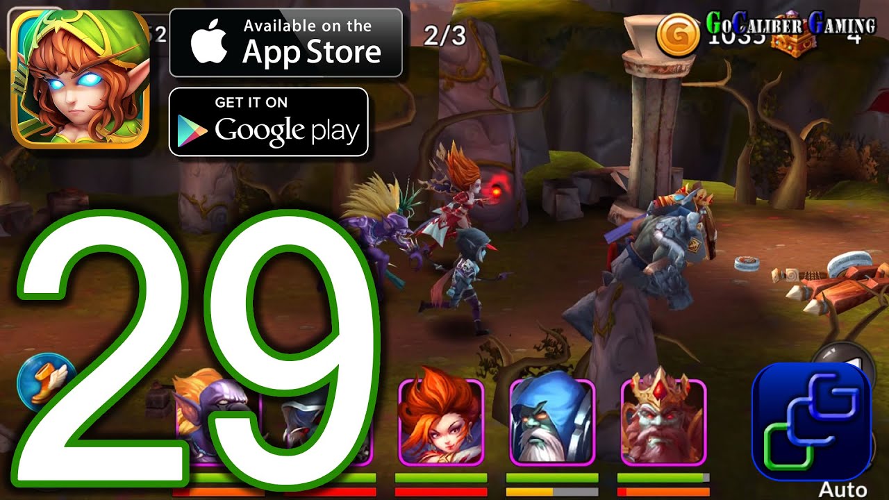 Heroes and Titans 3D Battle Arena iOS Walkthrough - Part 29 - Chapter 7: The Burning River (NORMAL)