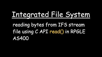reading bytes from IFS stream file using C API read in RPGLE AS400