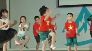 Nhảy: Những chú Milion dễ thương - H/s Mầm non A Ba Đình giao lưu tại Banmai School