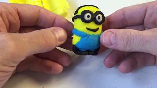 Play-Doh Minion Bob (Despicable Me) How to Make! | Plastilina Minion Bob (Como Hacer)! by Kid Vids!