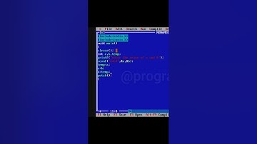 swap two numbers in c programming #shorts