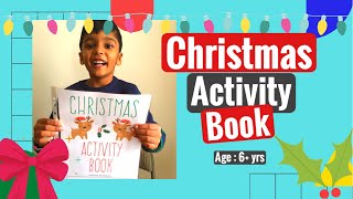 Christmas Activity Book In 10 Activities Age 6-7 Downloadable Printables