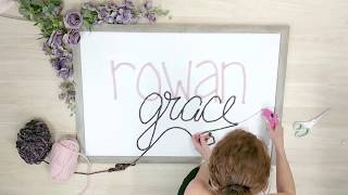 DIY Name Sign Nursery Wall Decor