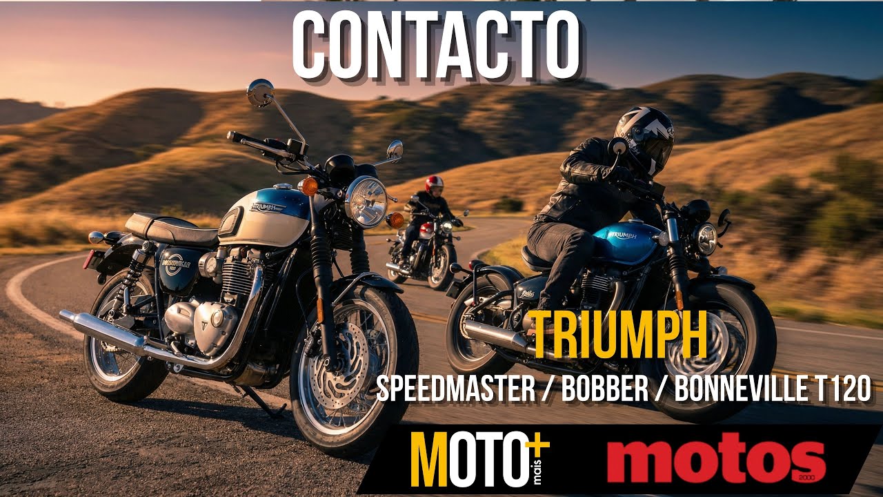 Triumph Bobber, Speedmaster e T120: Atualizações no equipamento e conforto | Contacto