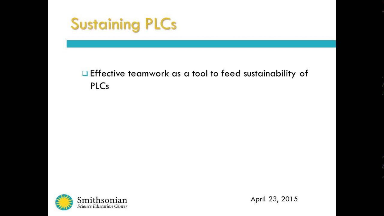 PLC Leaders: Sustaining PLCs