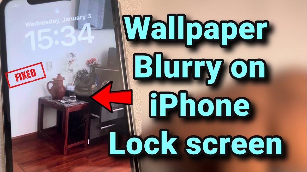Wallpaper blurry on iPhone Home Screen Fix YouTube